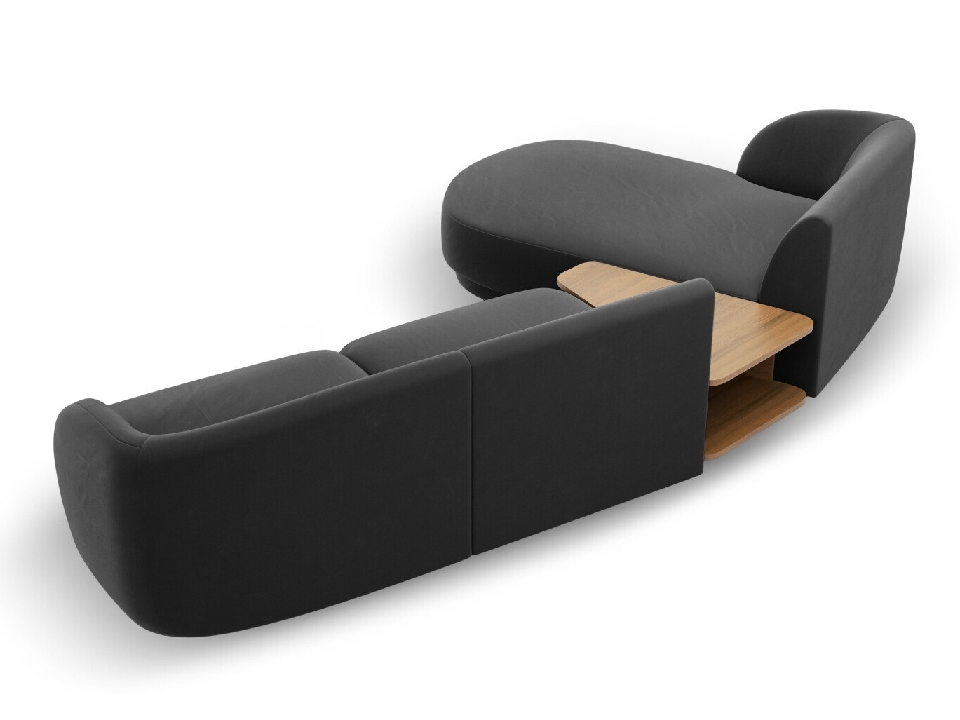 Moduļu stūra dīvāns Tivlomi 117 (Bluvel 14)