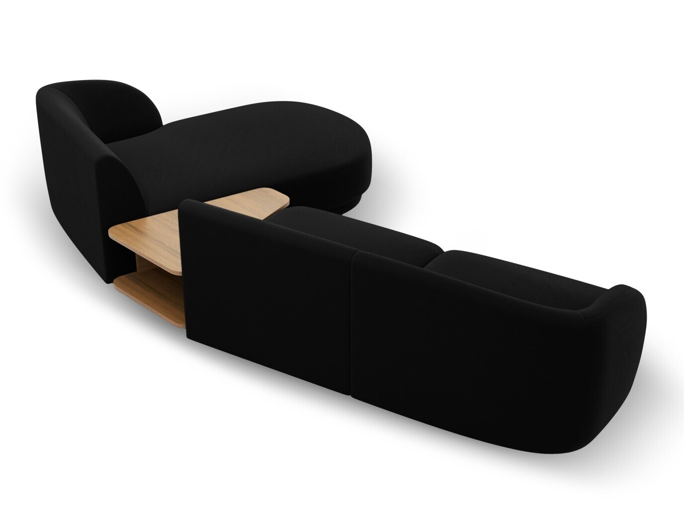 Moduļu stūra dīvāns Tivlomi 117 (Bluvel 19)