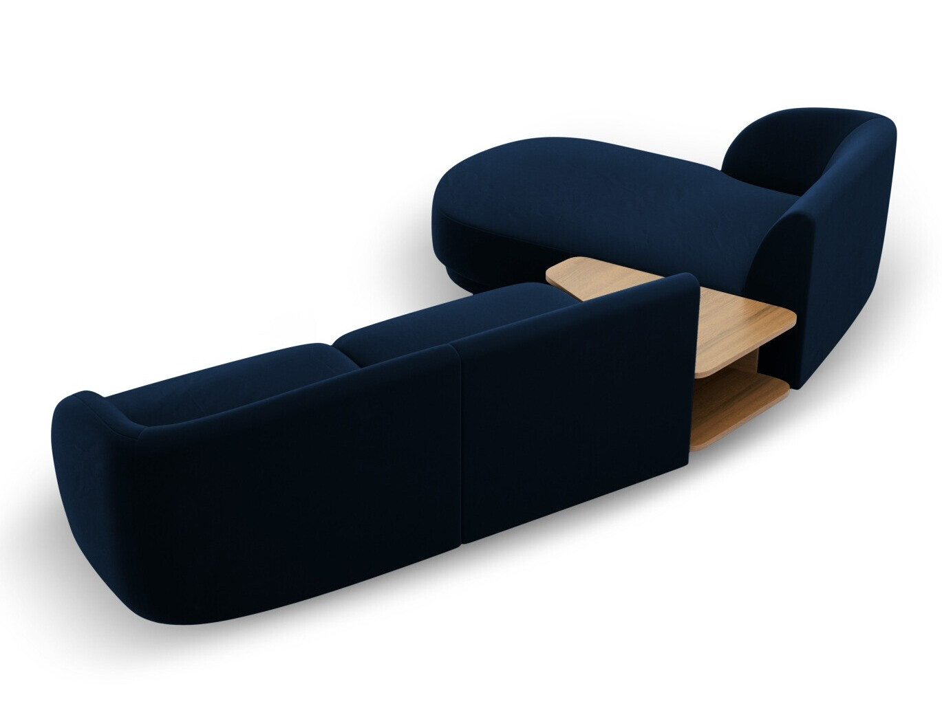 Moduļu stūra dīvāns Tivlomi 117 (Bluvel 86)