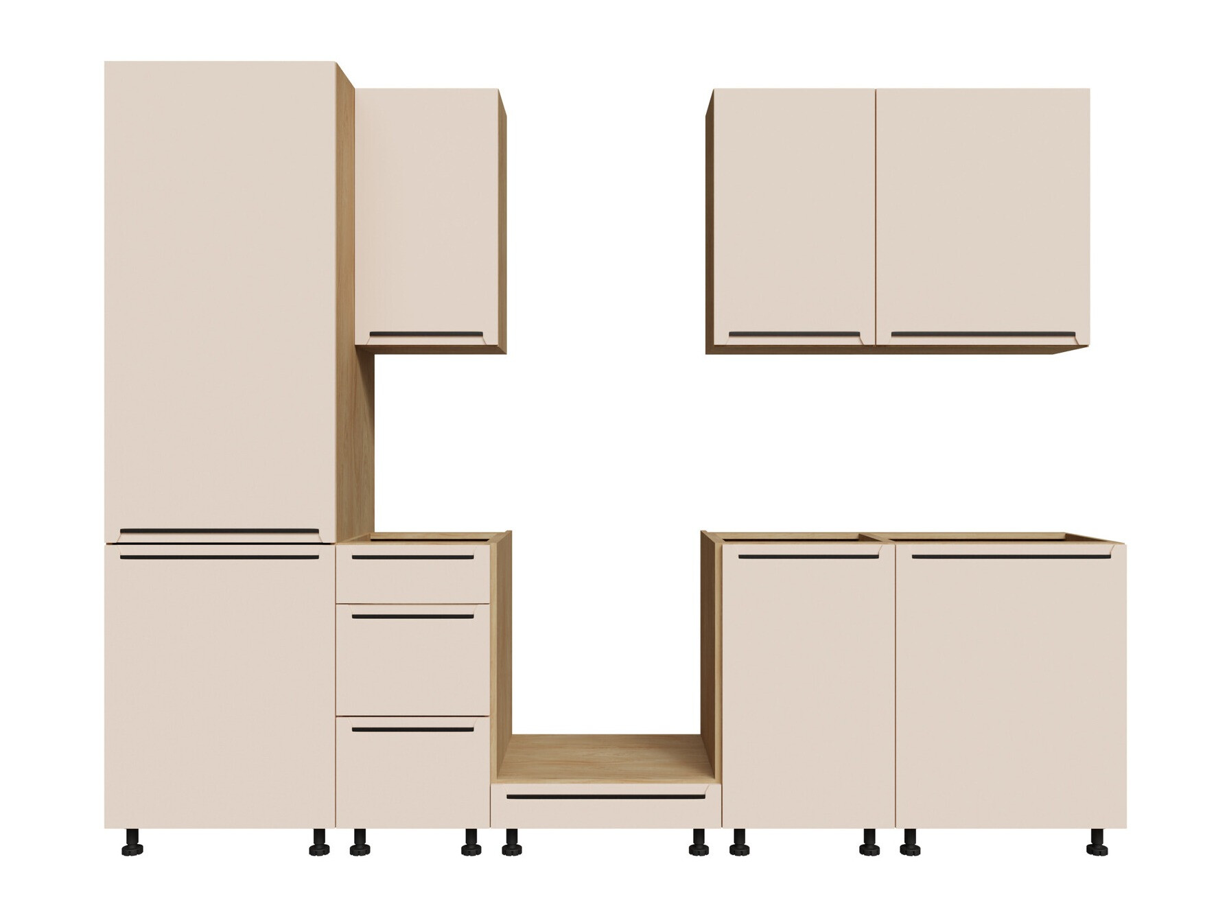 Moduļu virtuves komplekts Riso Beige 169