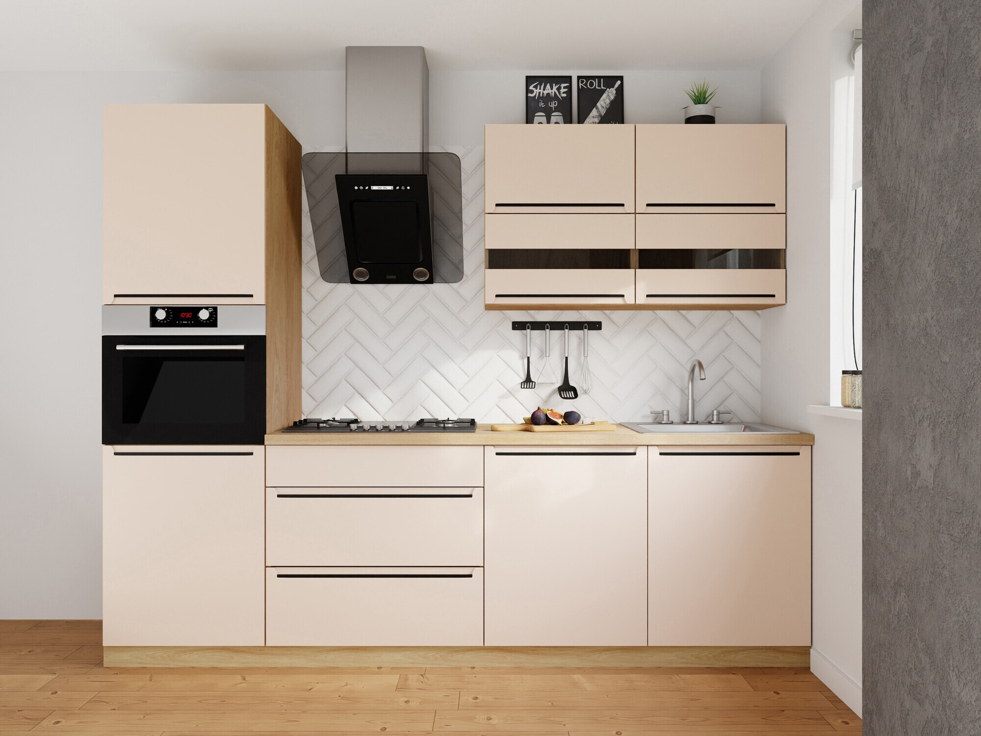 Moduļu virtuves komplekts Riso Beige 171