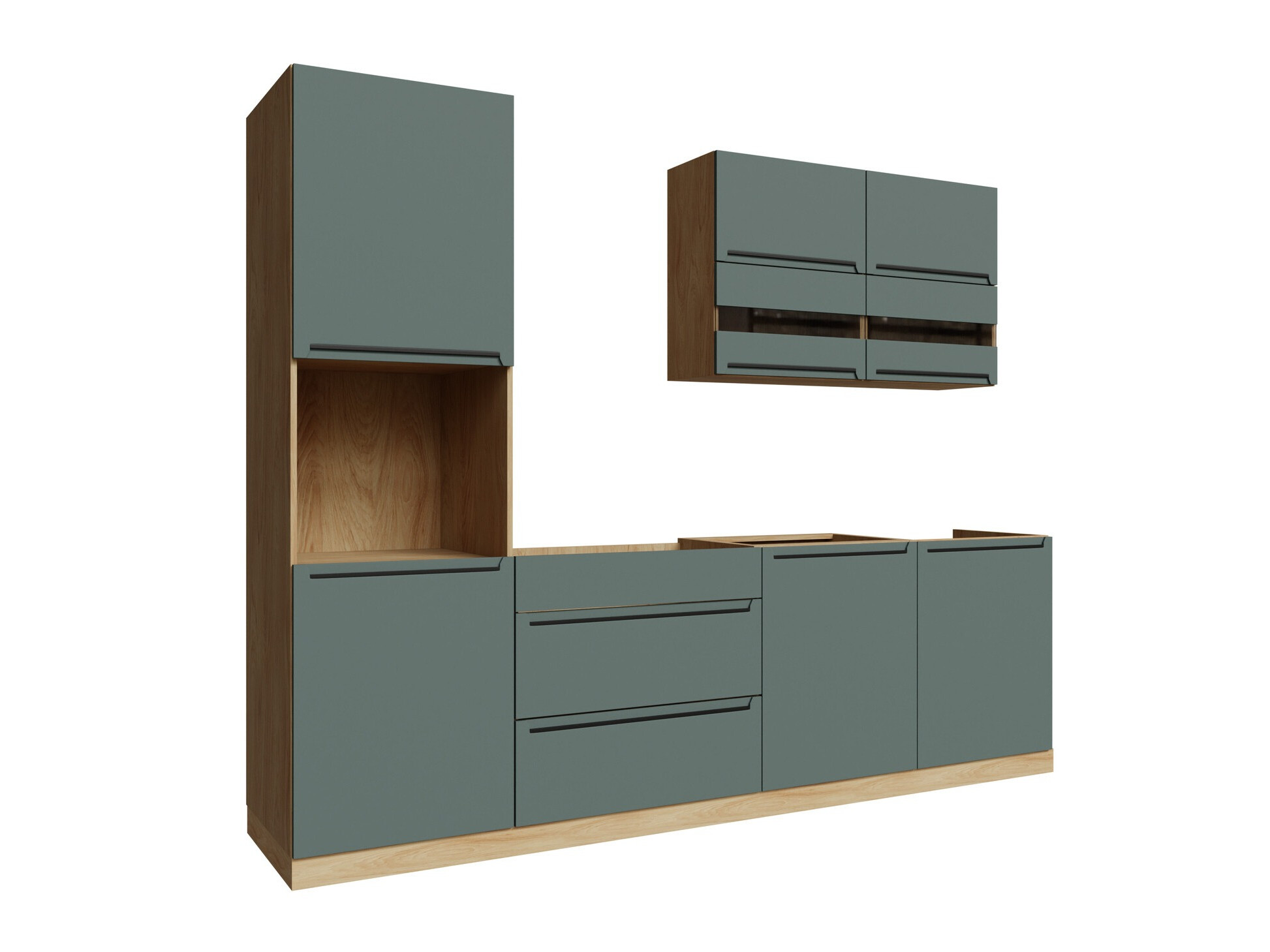 Moduļu virtuves komplekts Riso Green 170