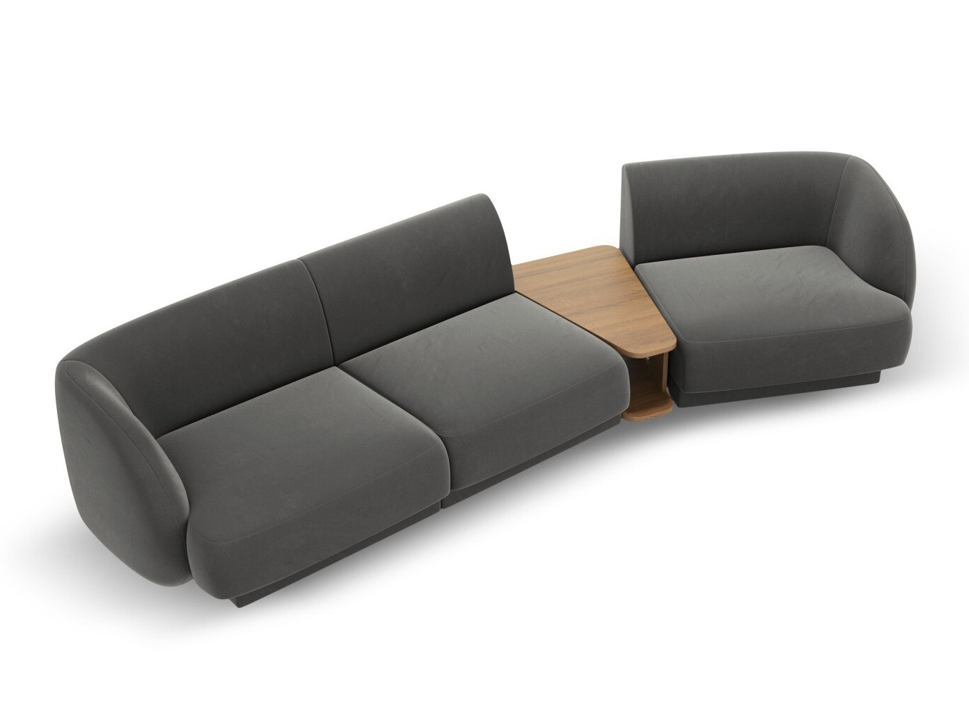 Модульный угловой диван Tivlomi 118 (Bluvel 13)