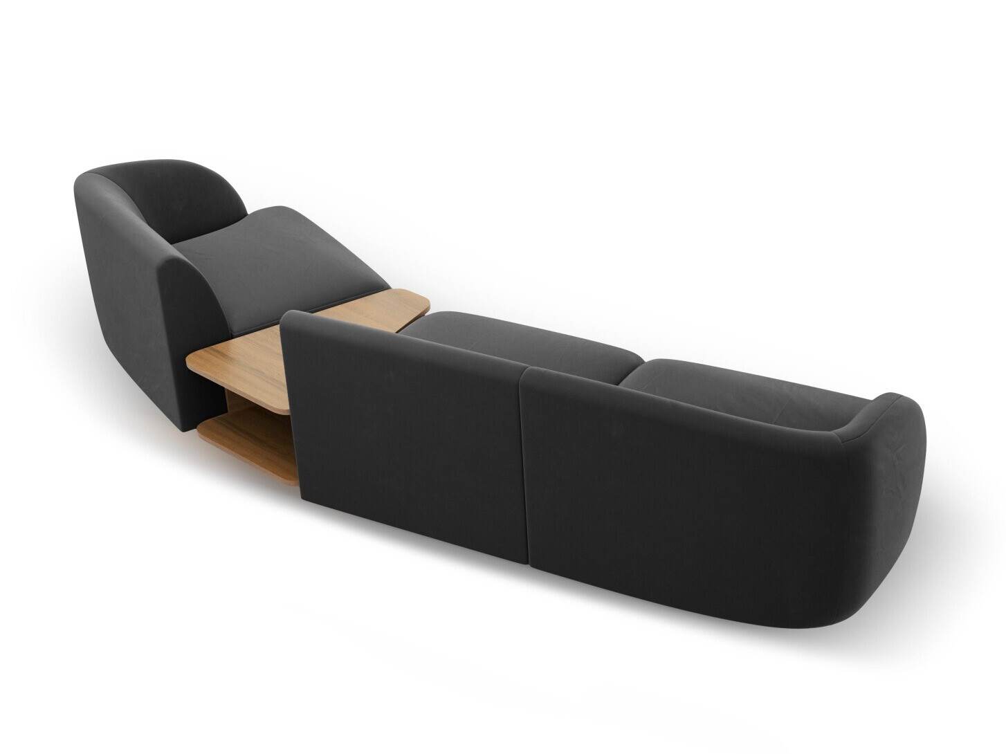 Модульный угловой диван Tivlomi 118 (Bluvel 14)