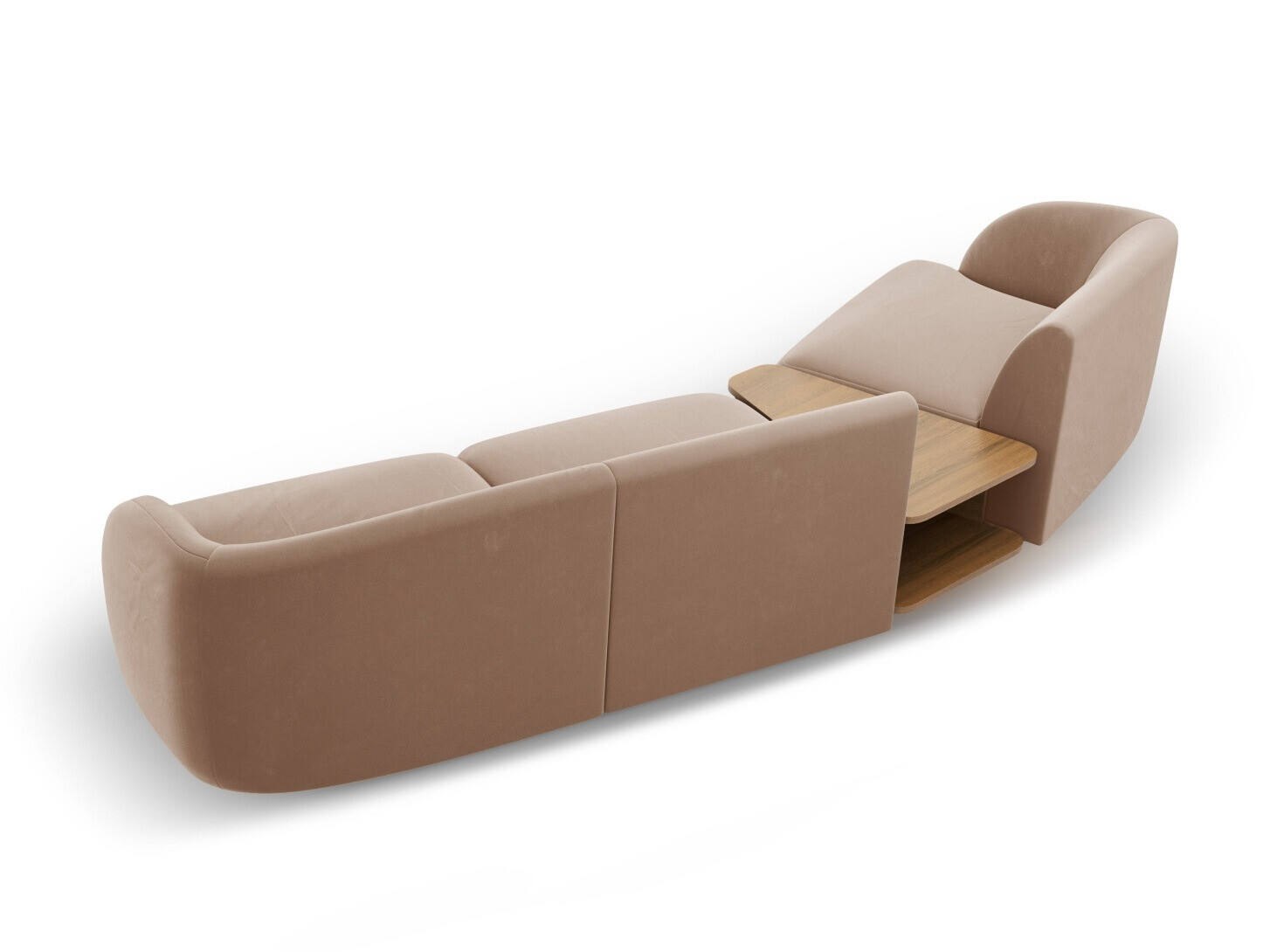 Модульный угловой диван Tivlomi 118 (Bluvel 40)