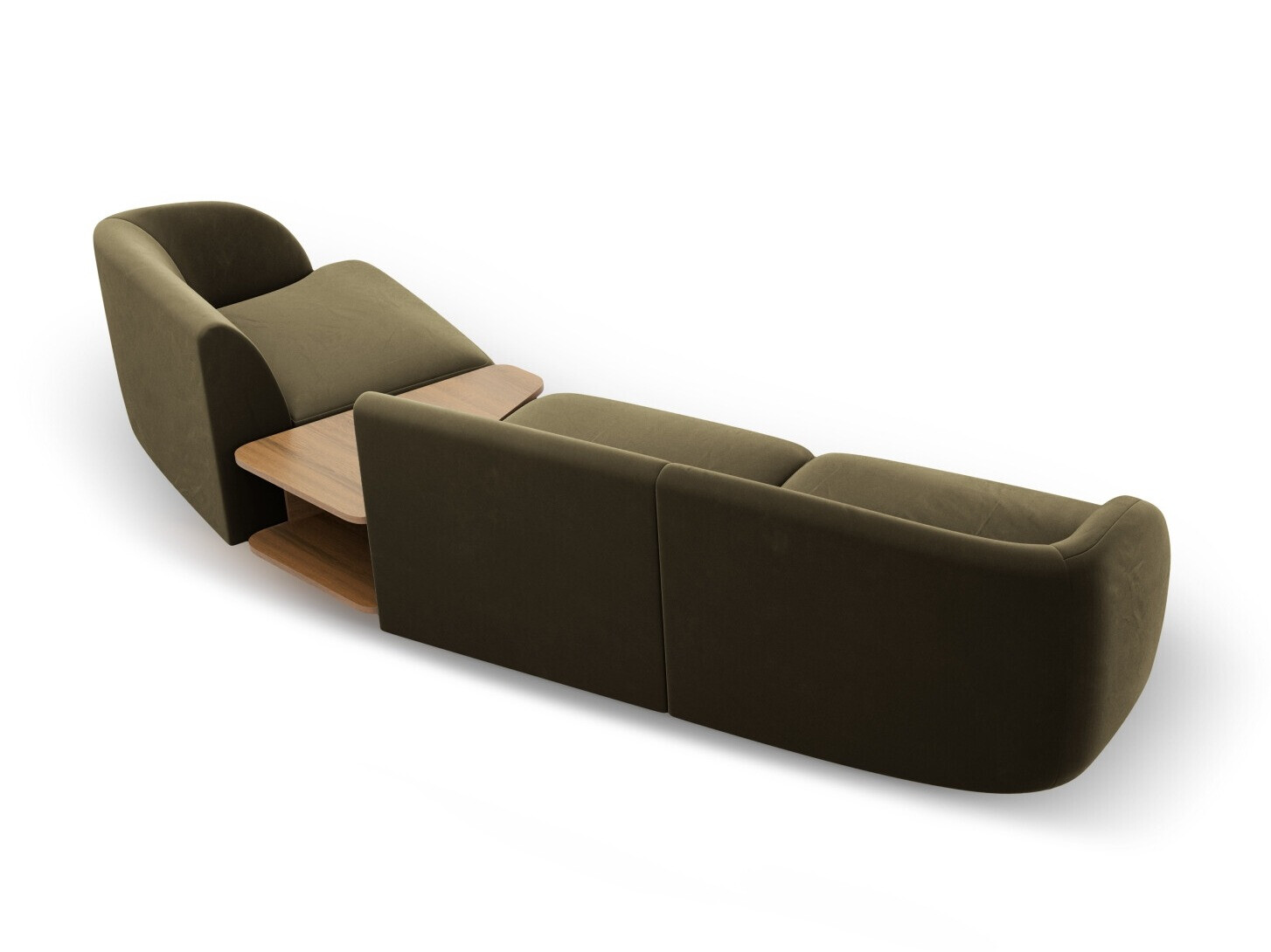 Модульный угловой диван Tivlomi 118 (Bluvel 77)