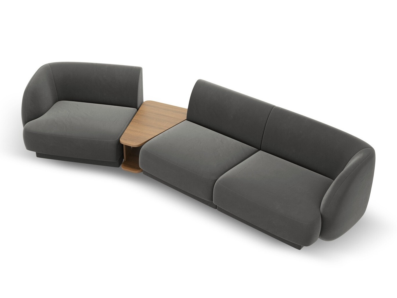 Moduļu stūra dīvāns Tivlomi 118 (Bluvel 13)