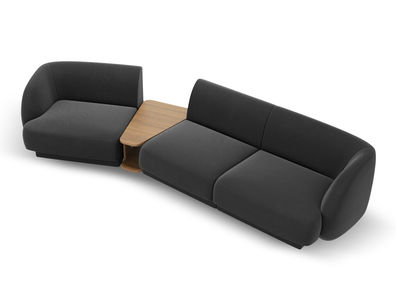 Moduļu stūra dīvāns Tivlomi 118 (Bluvel 14)