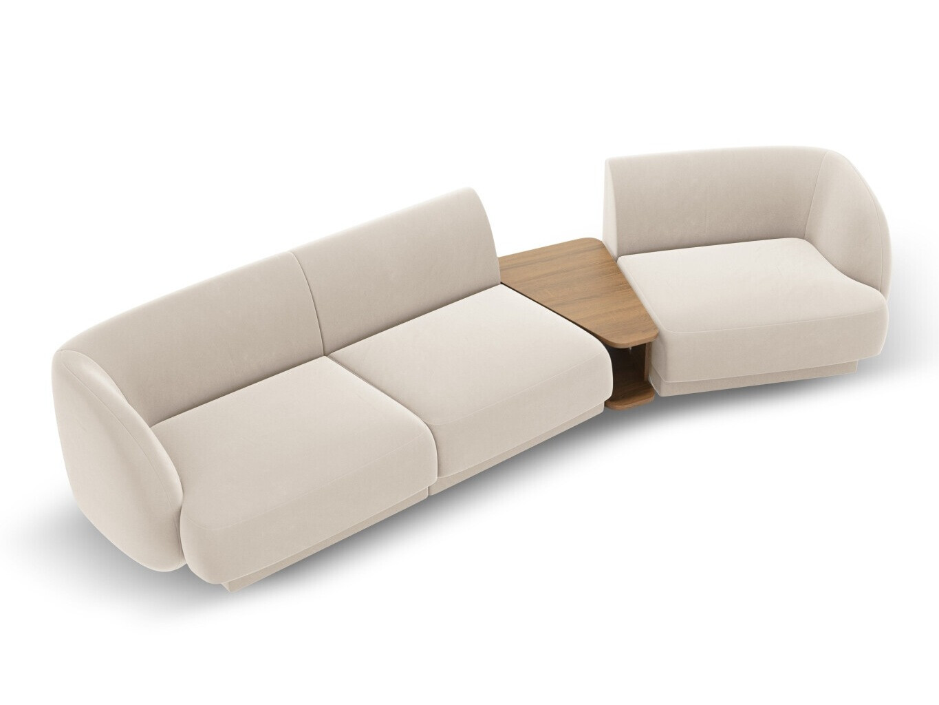 Moduļu stūra dīvāns Tivlomi 118 (Bluvel 22)