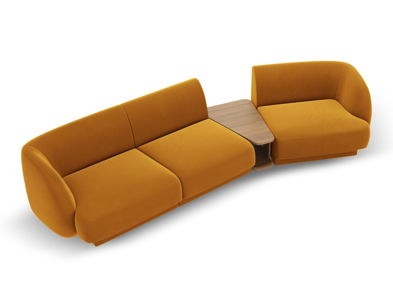 Moduļu stūra dīvāns Tivlomi 118 (Bluvel 68)