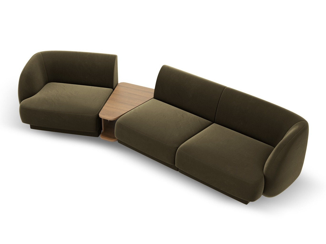 Moduļu stūra dīvāns Tivlomi 118 (Bluvel 77)