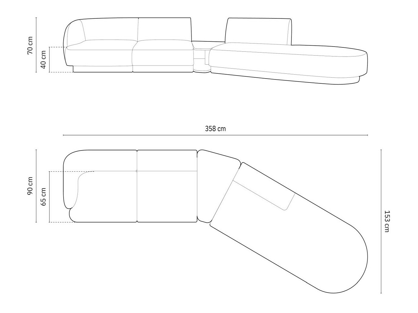 Модульный угловой диван Tivlomi 119 (Bluvel 22)