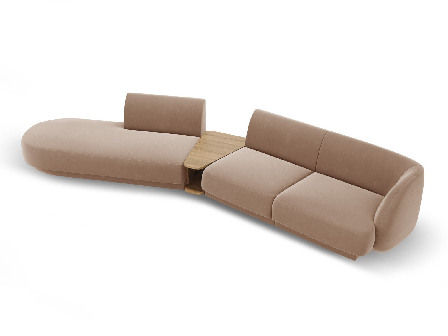 Moduļu stūra dīvāns Tivlomi 119 (Bluvel 40)