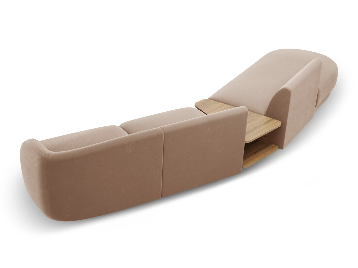 Moduļu stūra dīvāns Tivlomi 119 (Bluvel 40)