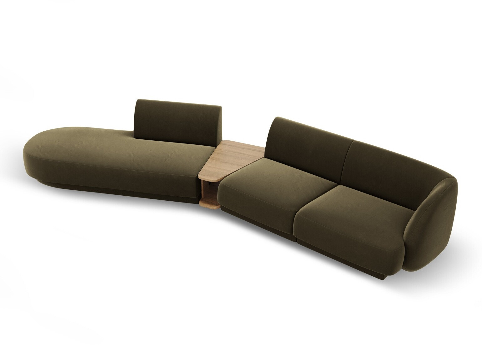 Moduļu stūra dīvāns Tivlomi 119 (Bluvel 77)