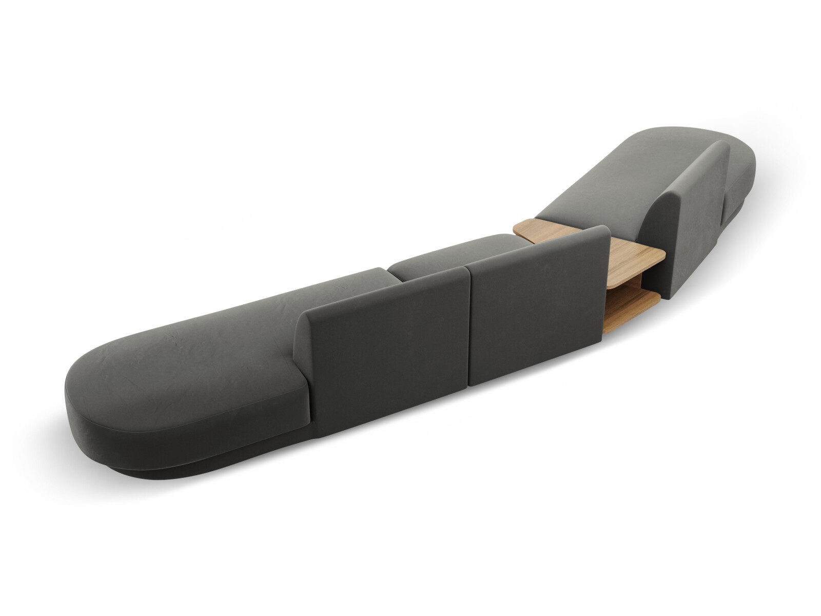 Moduļu stūra dīvāns Tivlomi 120 (Bluvel 13)