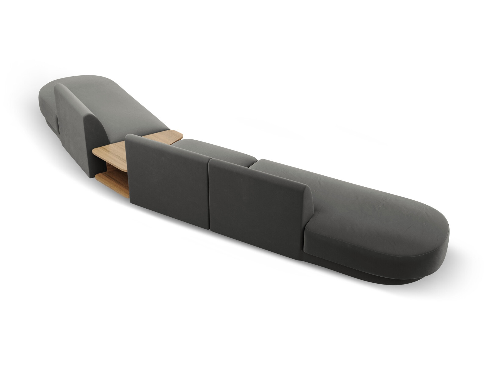 Moduļu stūra dīvāns Tivlomi 120 (Bluvel 13)