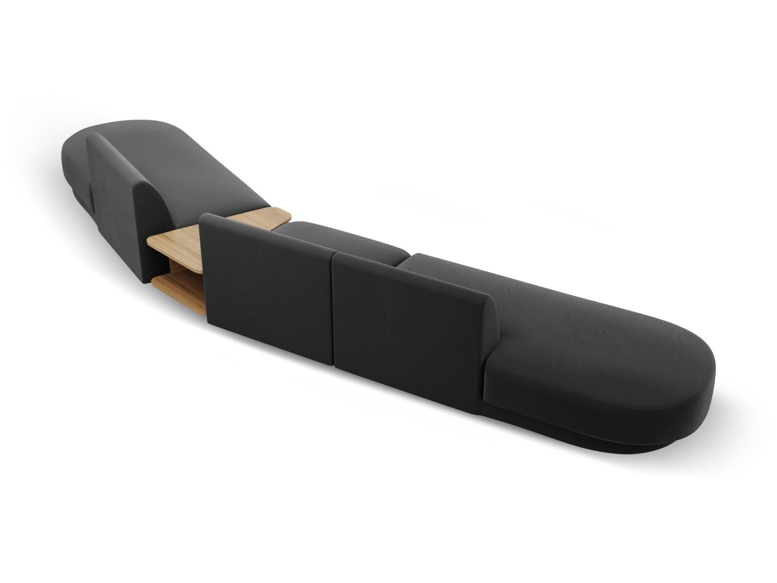 Moduļu stūra dīvāns Tivlomi 120 (Bluvel 14)