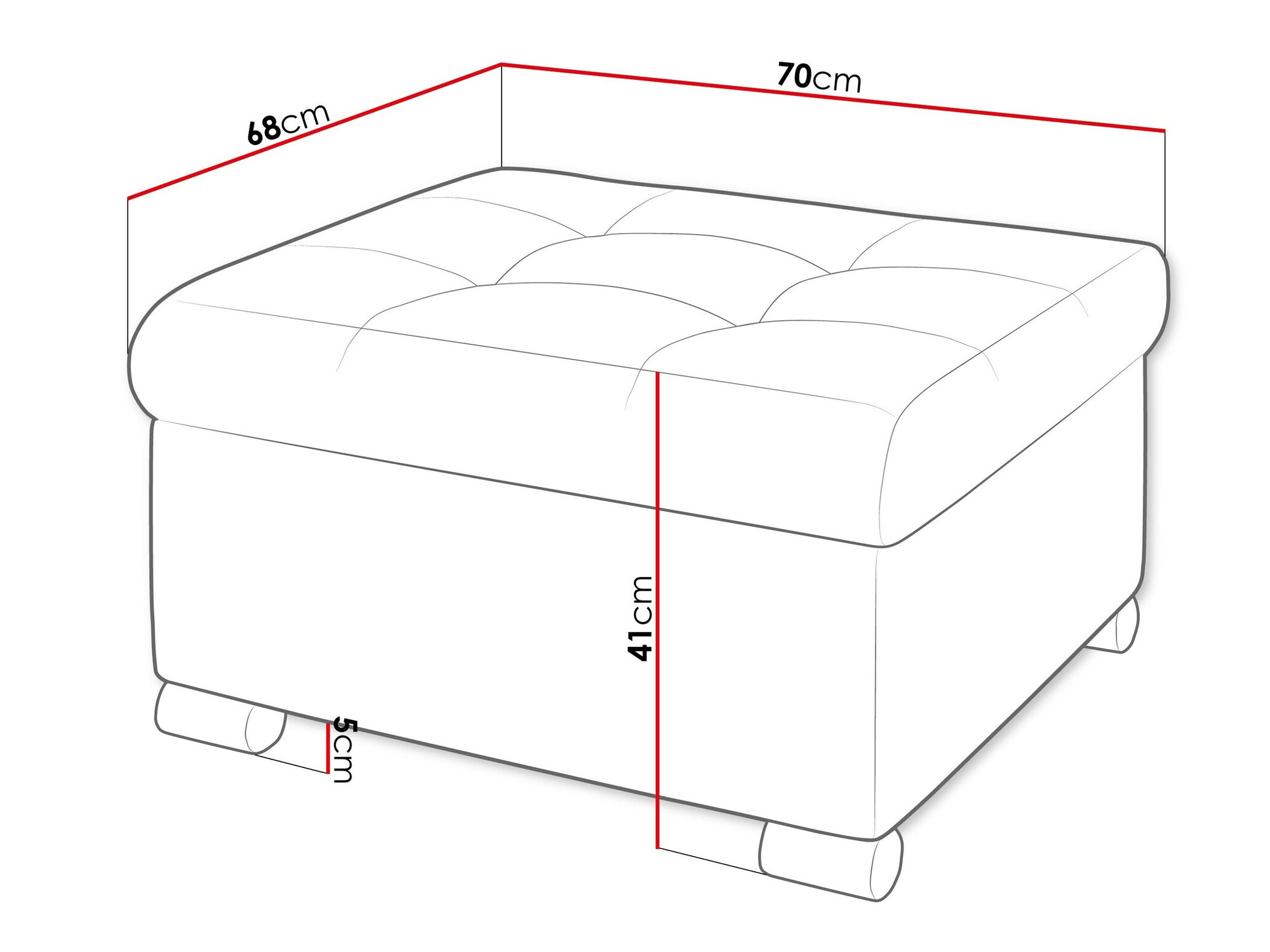 Пуф Comfivo 115 (Coral 65)