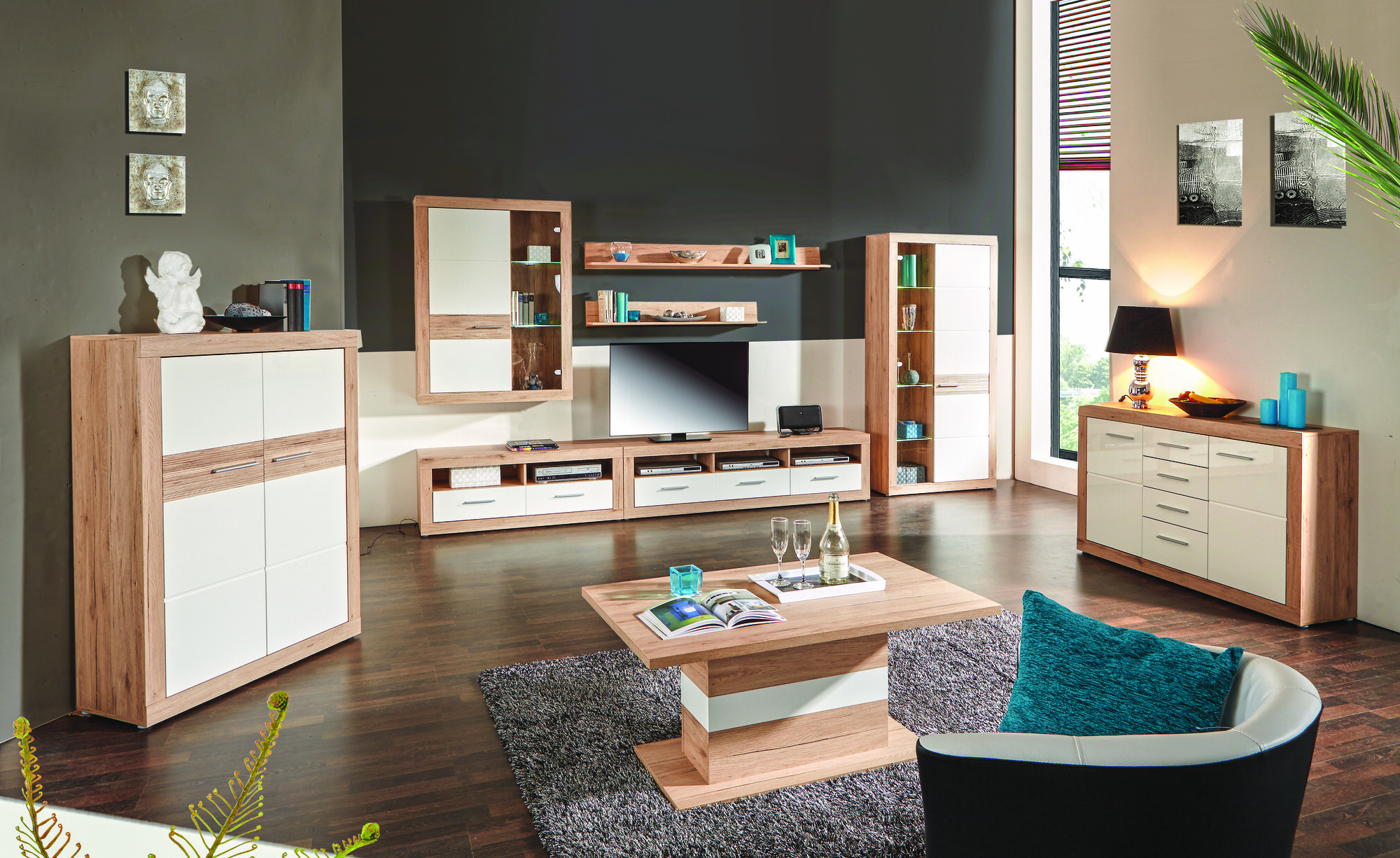 Kumode Romfera 100 (Balts + Sanremo ozols)