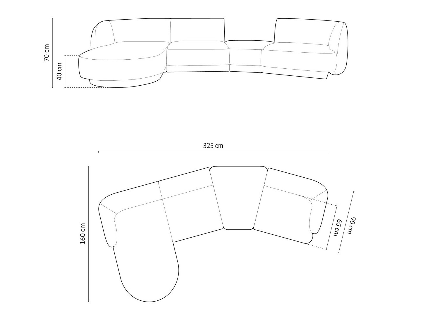 Модульный угловой диван Tivlomi 121 (Bluvel 22)