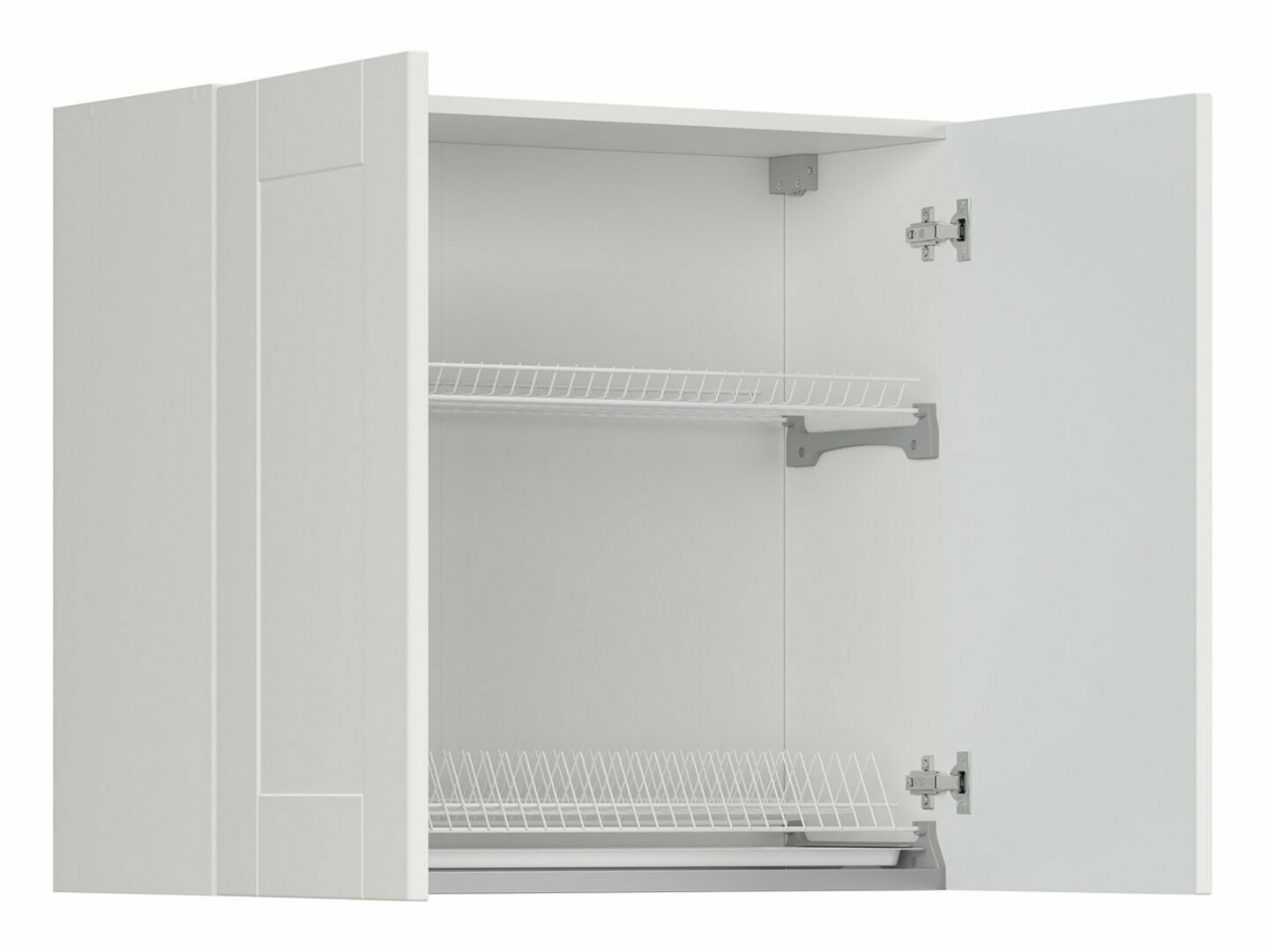 Модульный настенный шкафчик с сушилкой Eva White 156