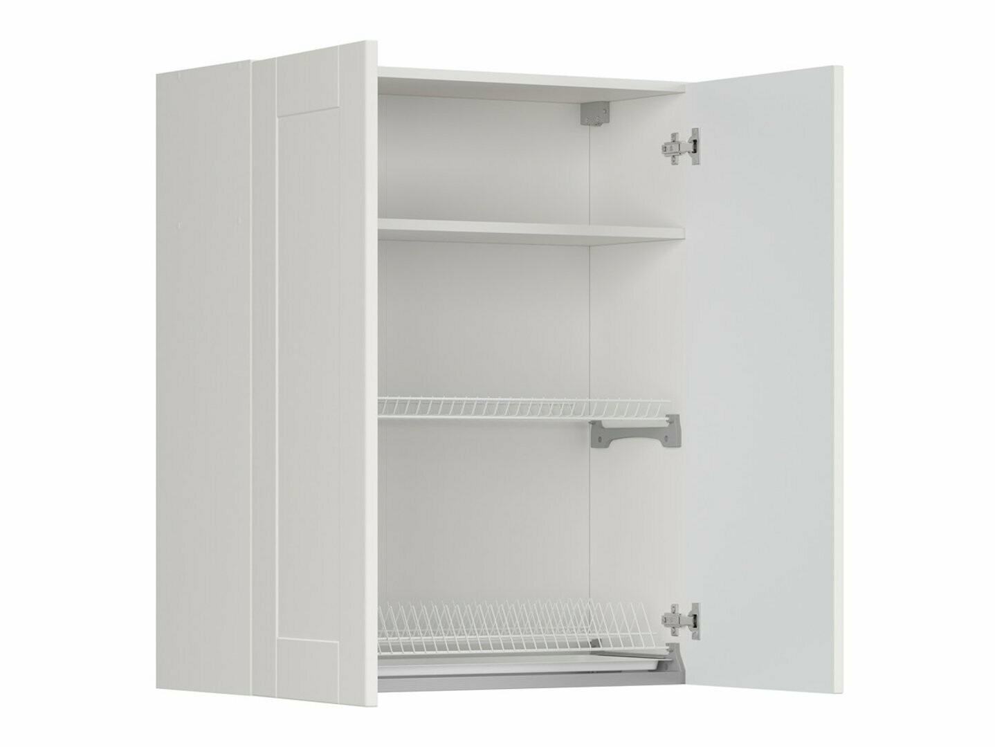 Модульный настенный шкафчик с сушилкой Eva White 157