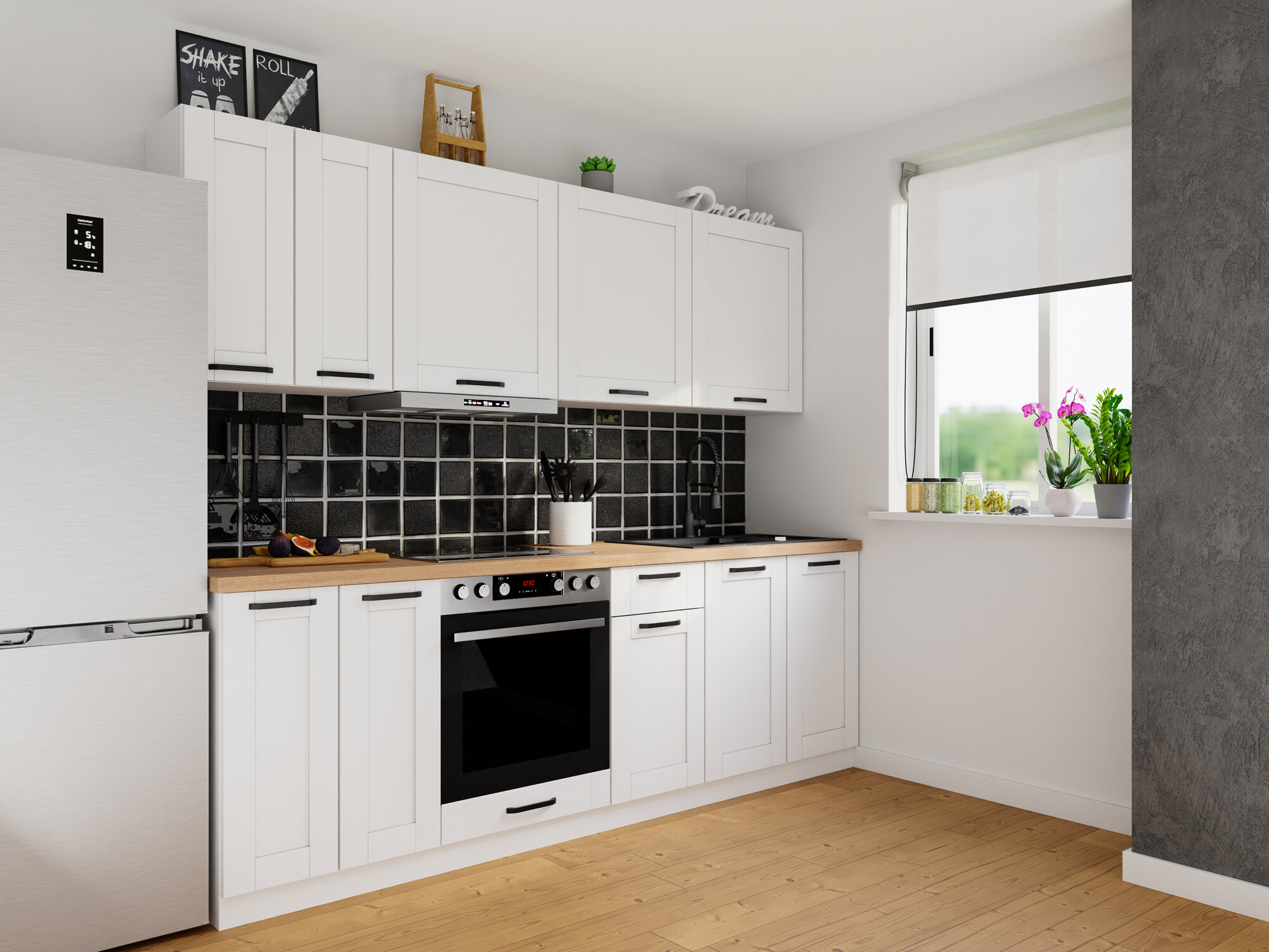 Moduļu piekarams skapis Eva White 144