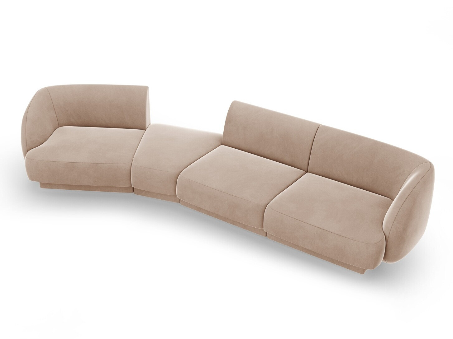 Moduļu stūra dīvāns Tivlomi 122 (Bluvel 40)