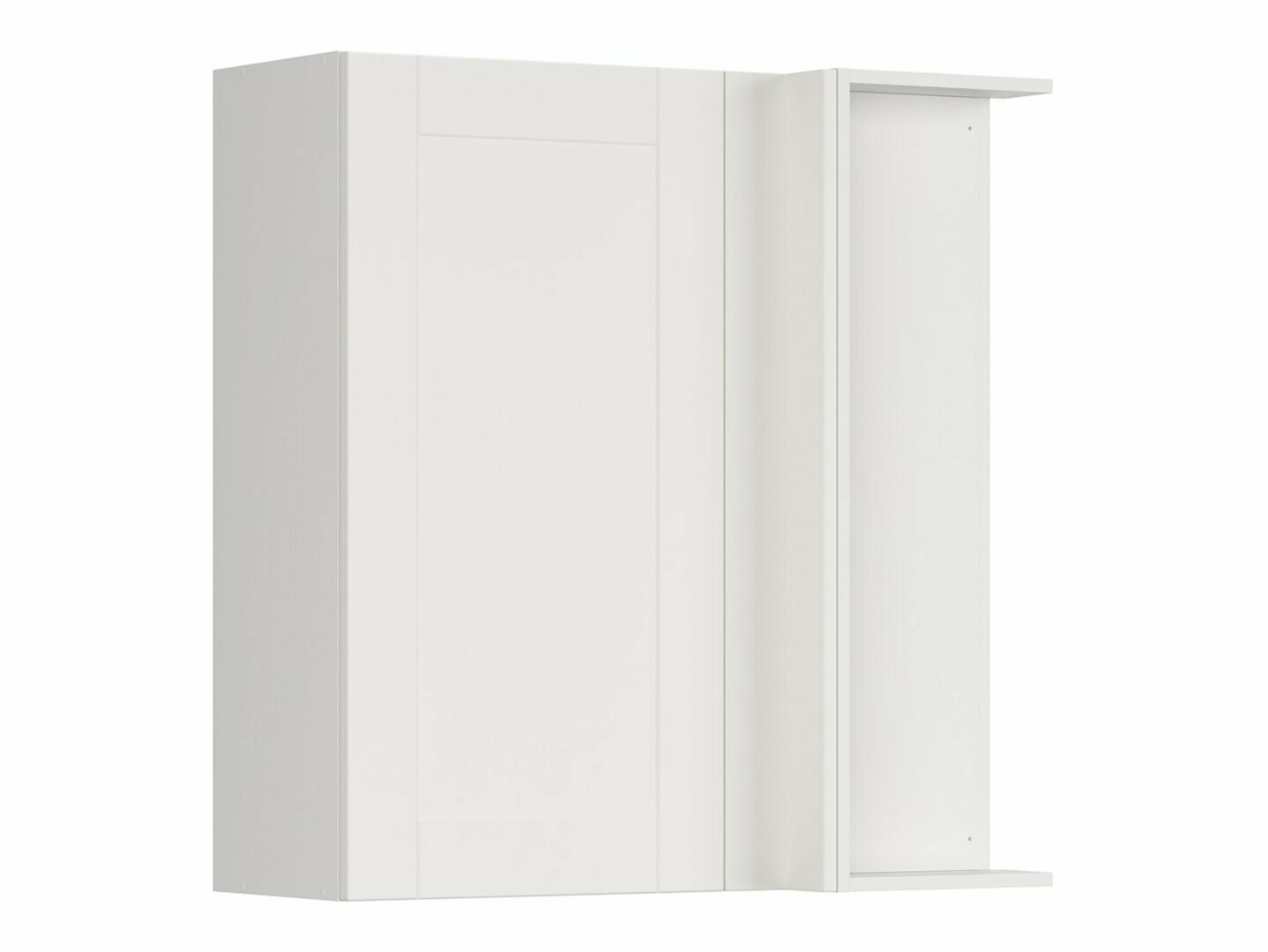 Модульный настенный угловой шкафчик Eva White 161