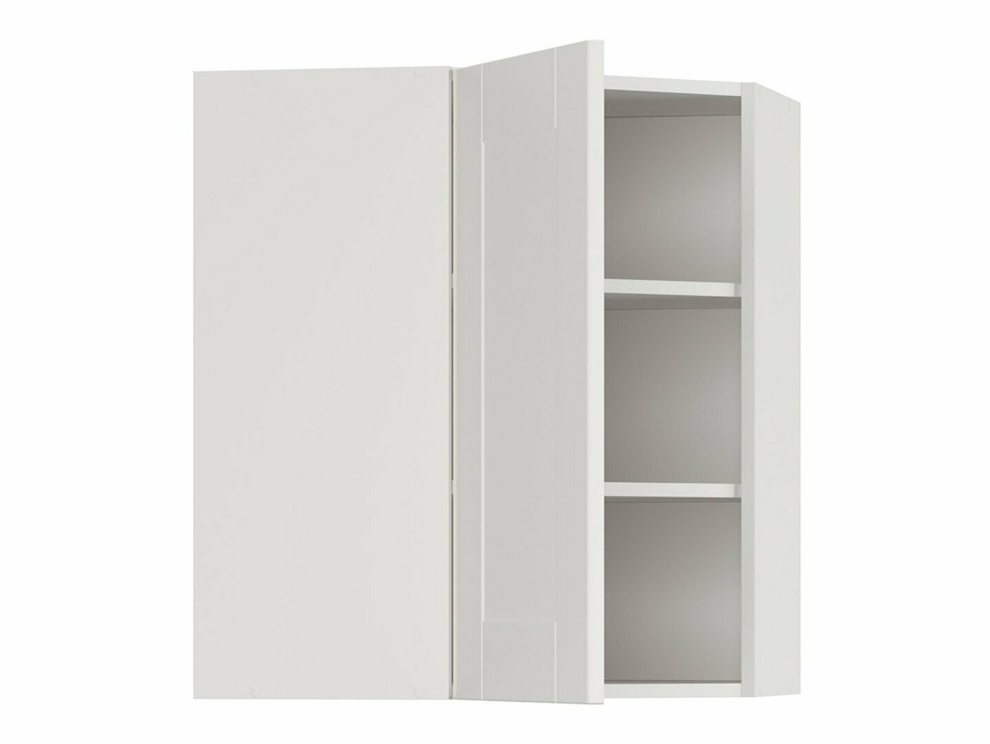 Модульный настенный угловой шкафчик Eva White 162