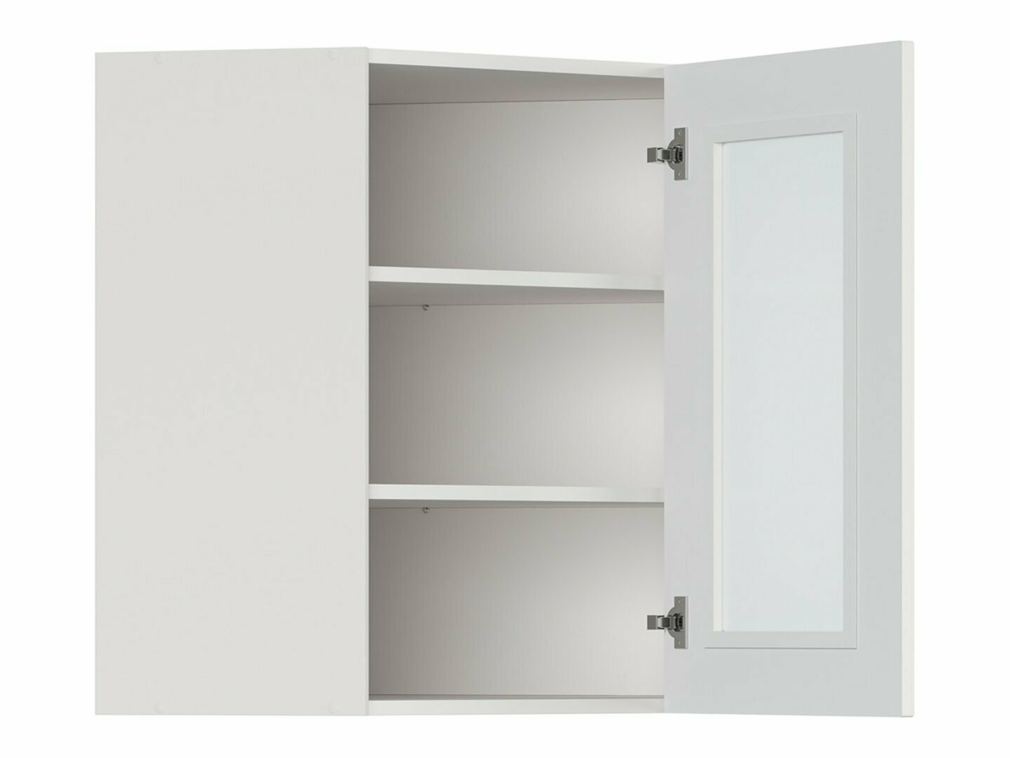 Модульный настенный угловой шкафчик Eva White 163