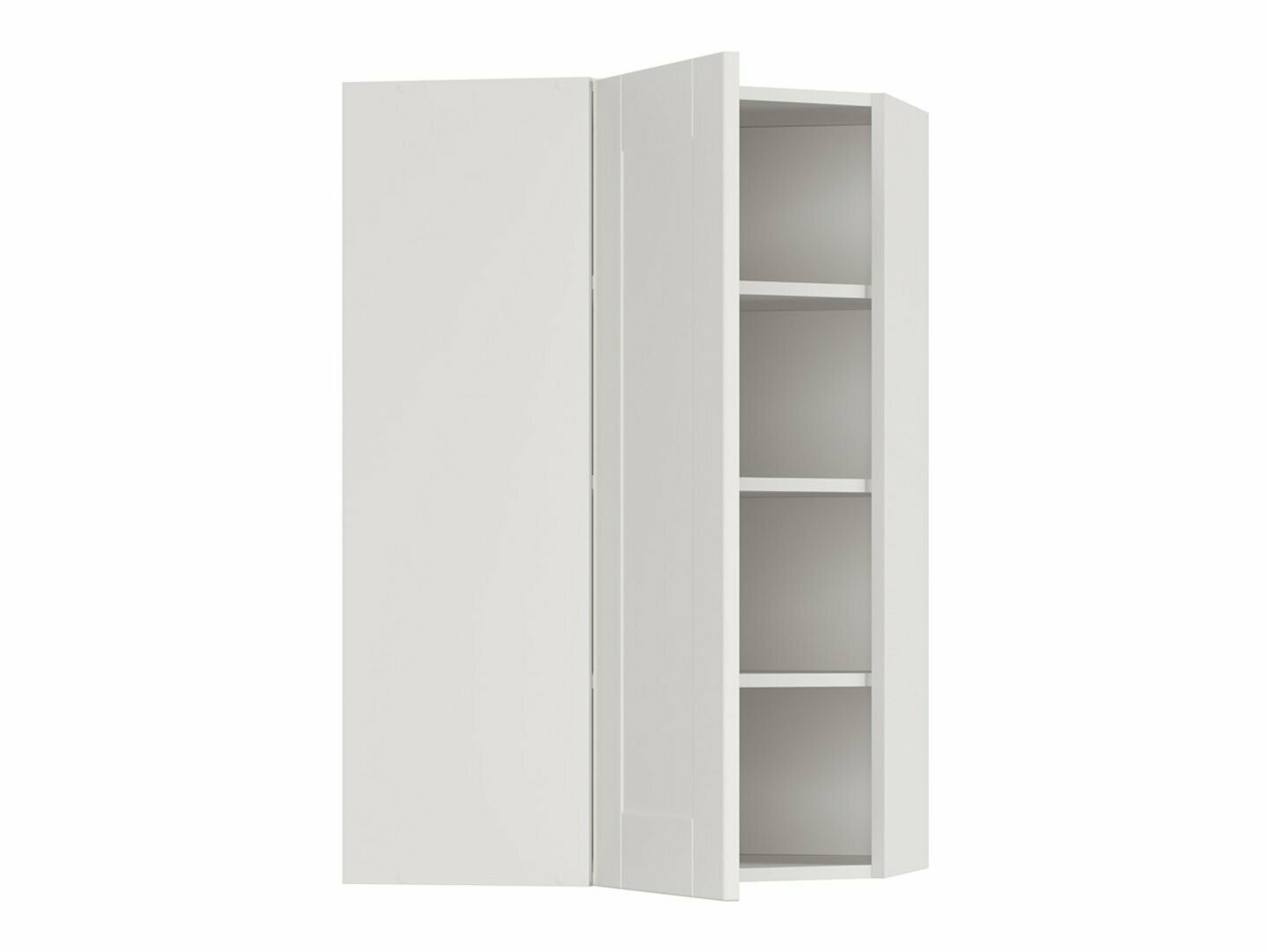Модульный настенный угловой шкафчик Eva White 164