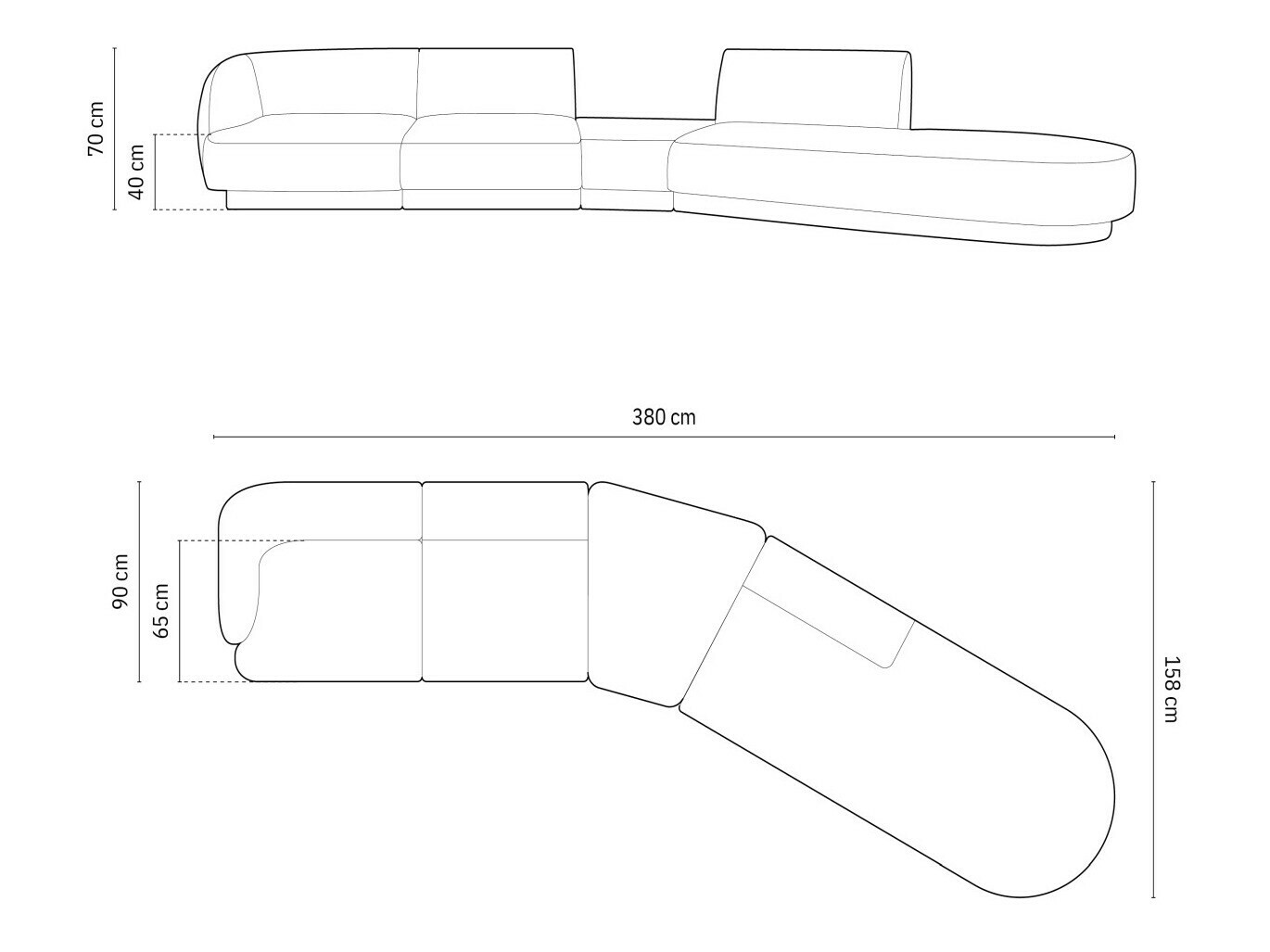Модульный угловой диван Tivlomi 123 (Bluvel 68)
