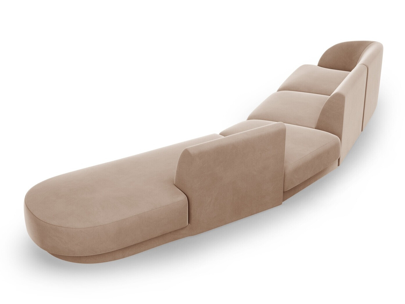 Moduļu stūra dīvāns Tivlomi 123 (Bluvel 40)