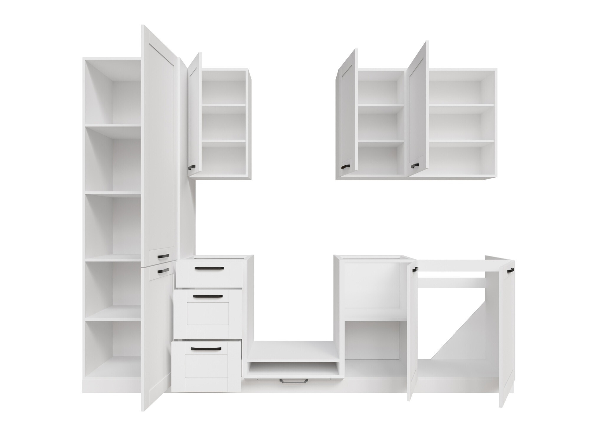 Moduļu virtuves komplekts Eva White 170