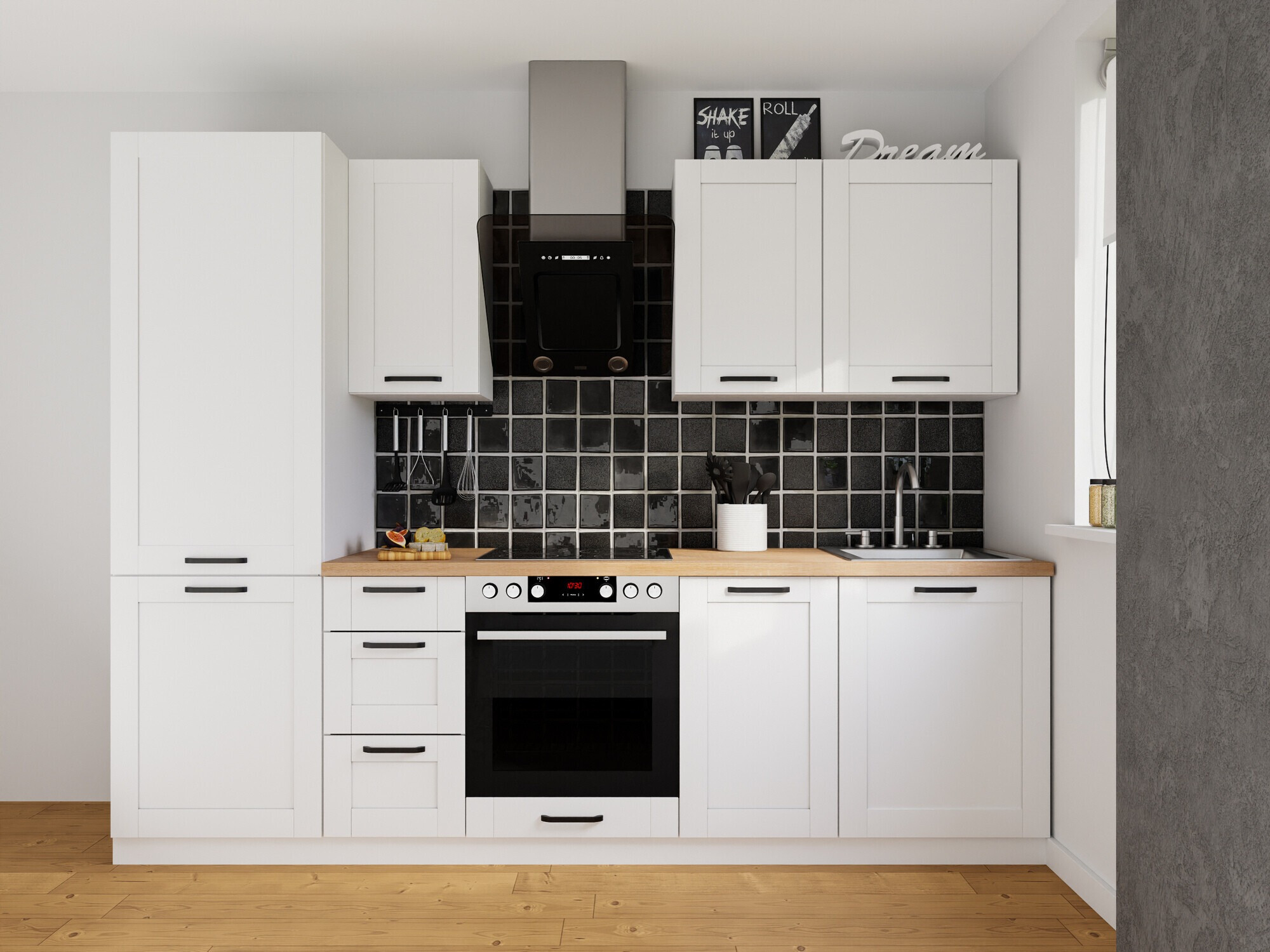 Moduļu virtuves komplekts Eva White 170