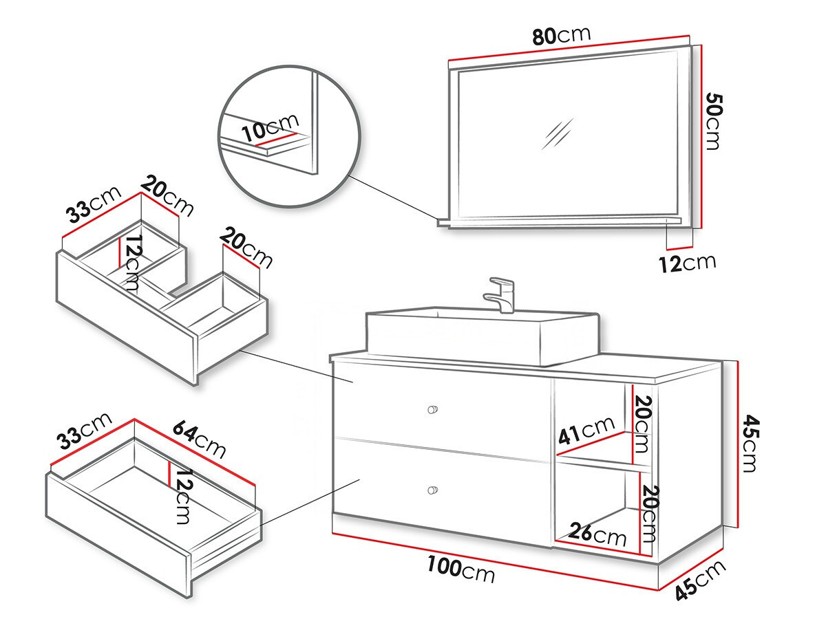 Vannas komplekts Ophruvi 100 (Riekstkoks)