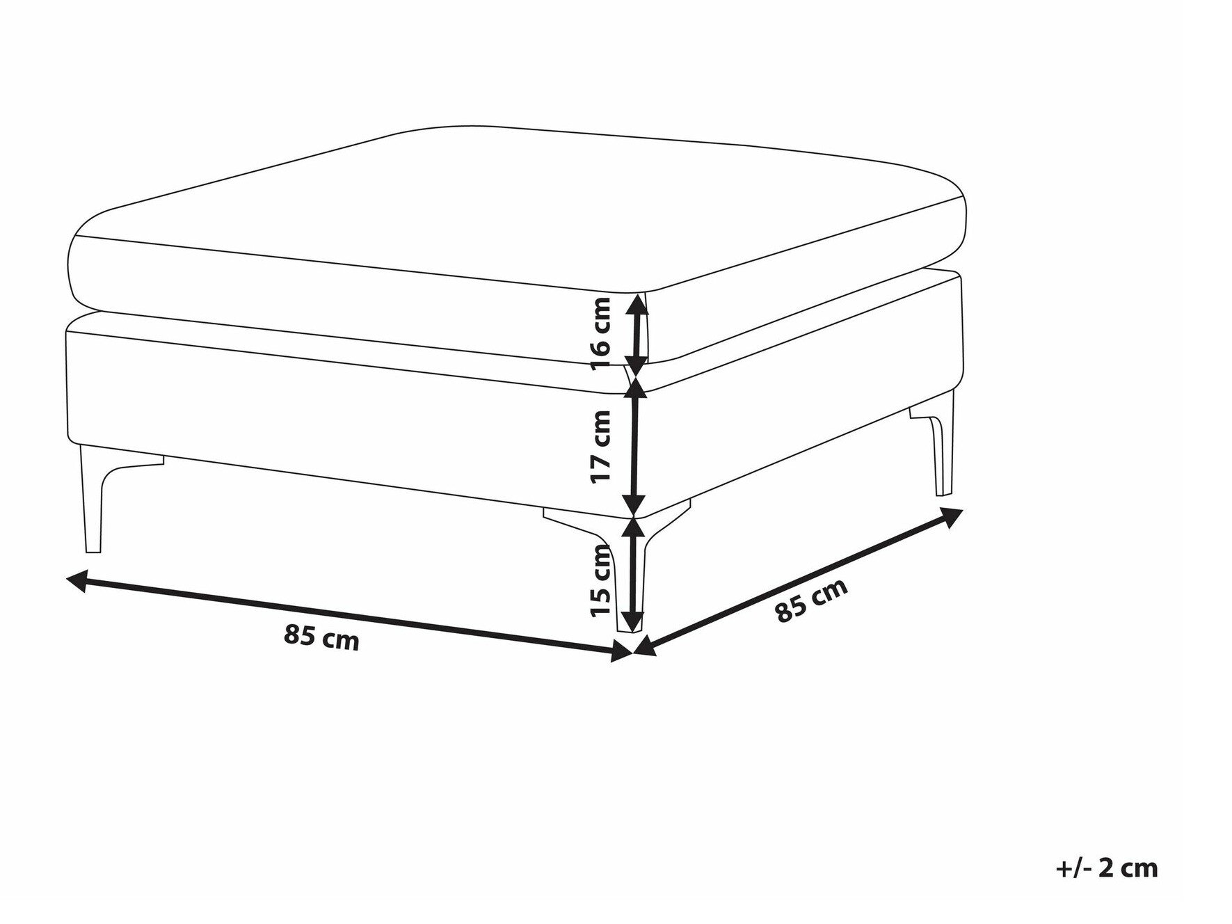 Pufs Berwyn 2528 (Tumši rozā)