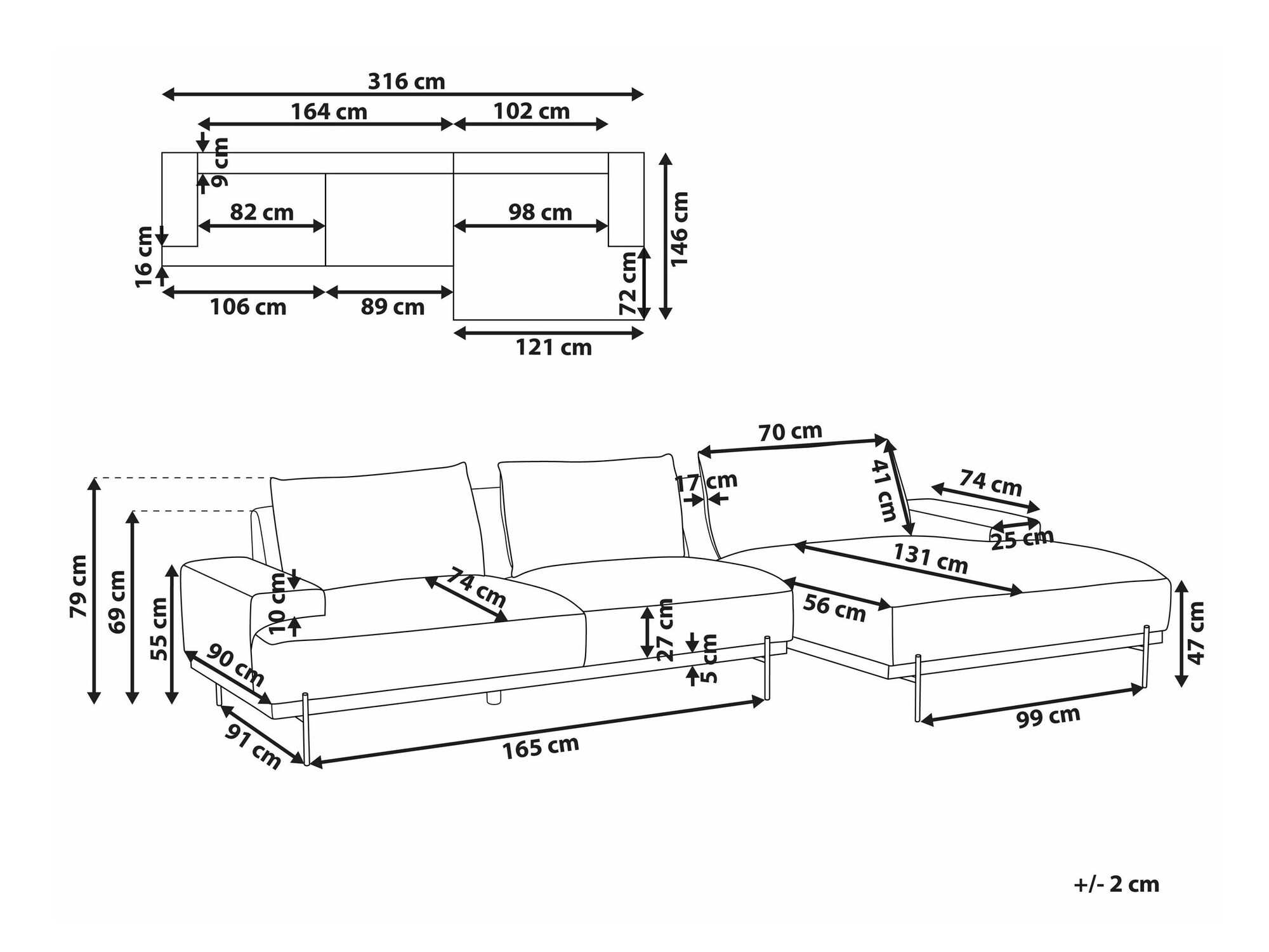 Stūra dīvāns Berwyn 2525 (Bēšs)