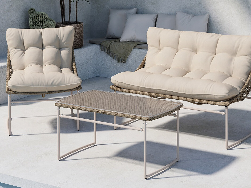 Dārza mēbeļu komplekts Dallas 4732 (Bēšs)