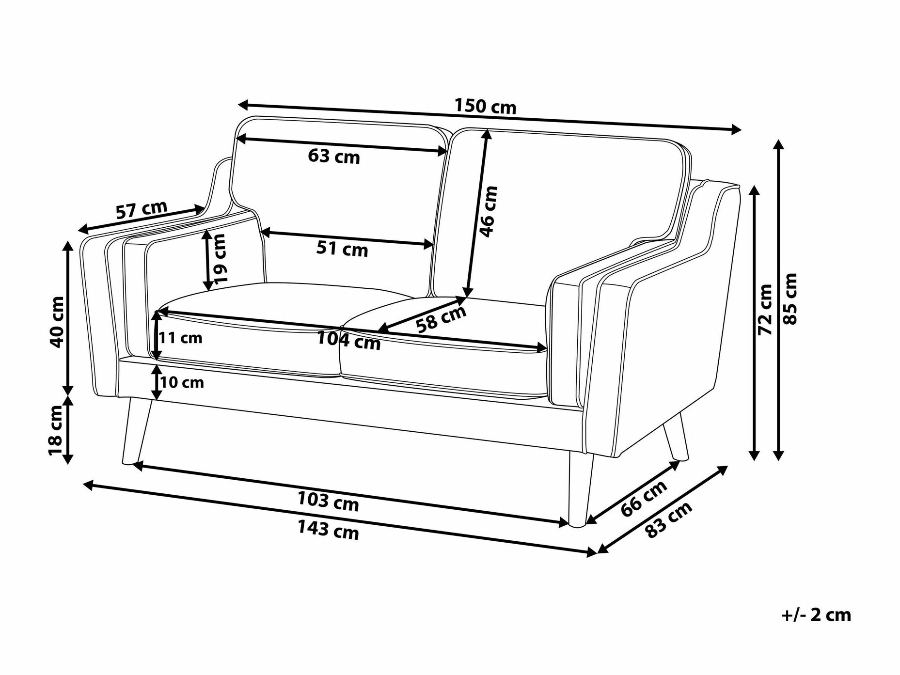 Dīvāns Berwyn 254 (Balts)