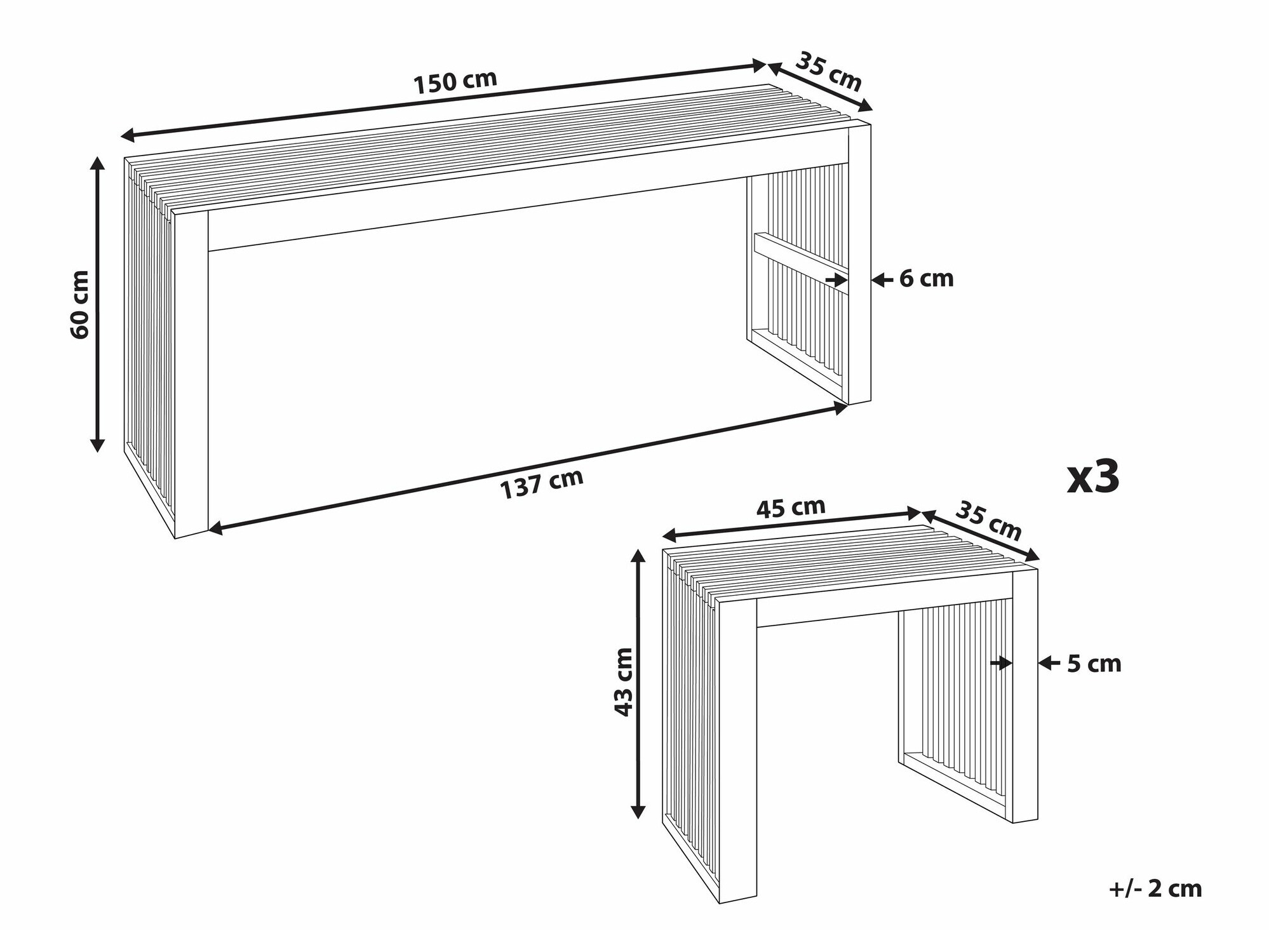 Galds un krēslu komplekts Berwyn 2534