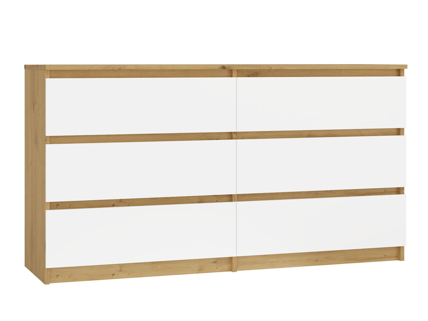 Kомод Elbvelu 102 (Artisan дуб + Белый)