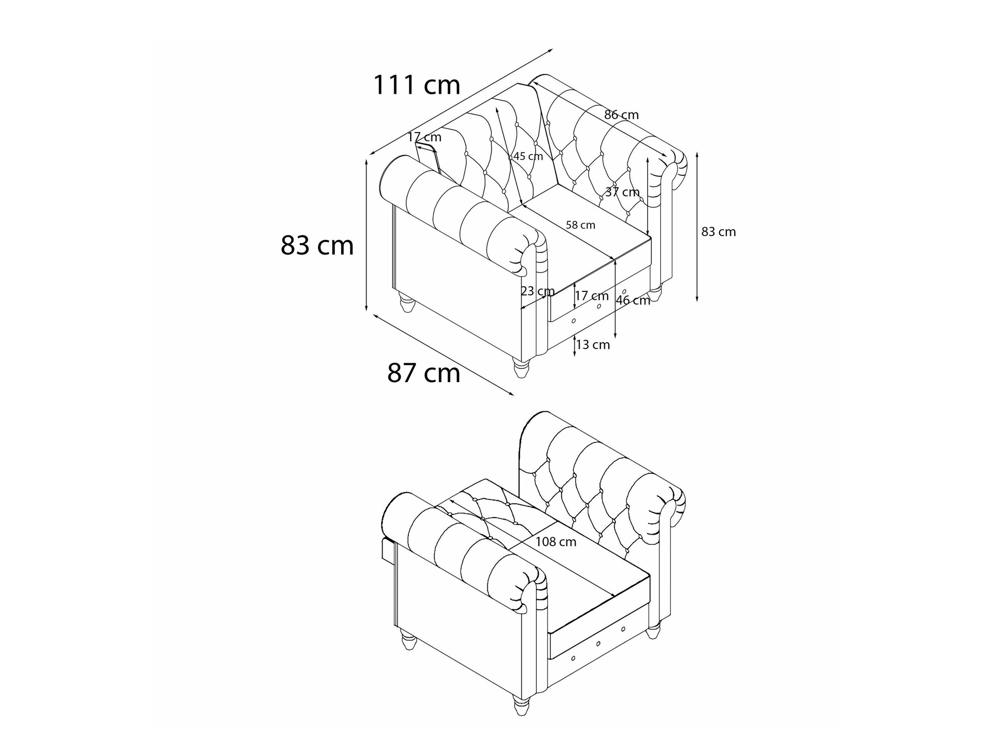 Кресло Tulsa 675 (Серый)