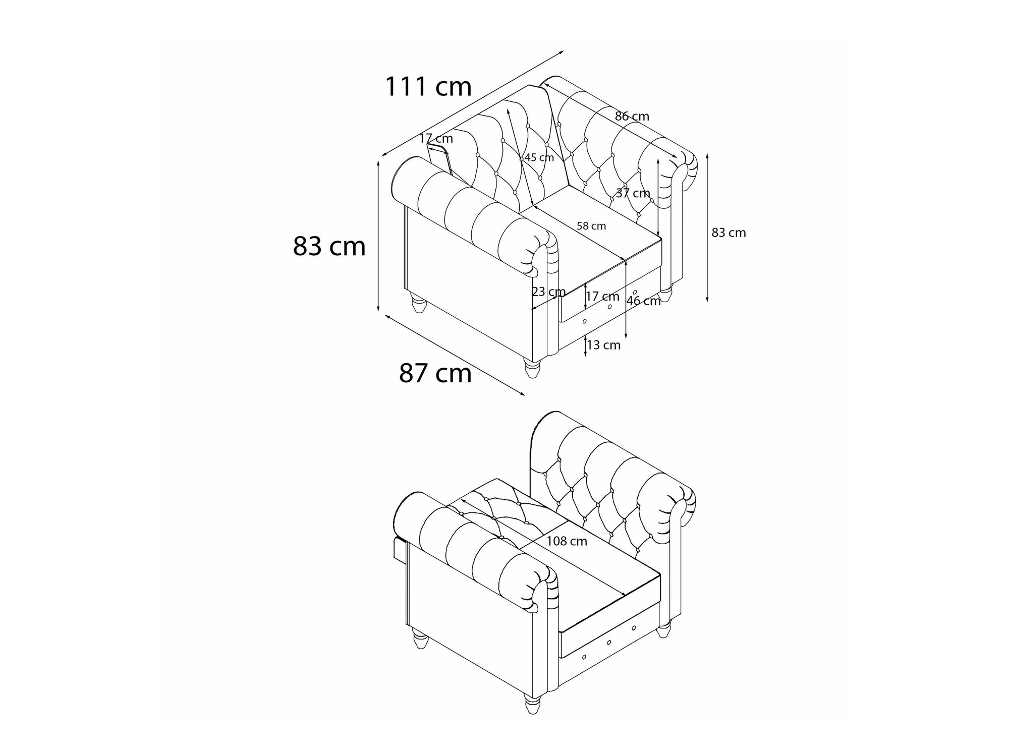 Krēsls Tulsa 675 (Krēms)