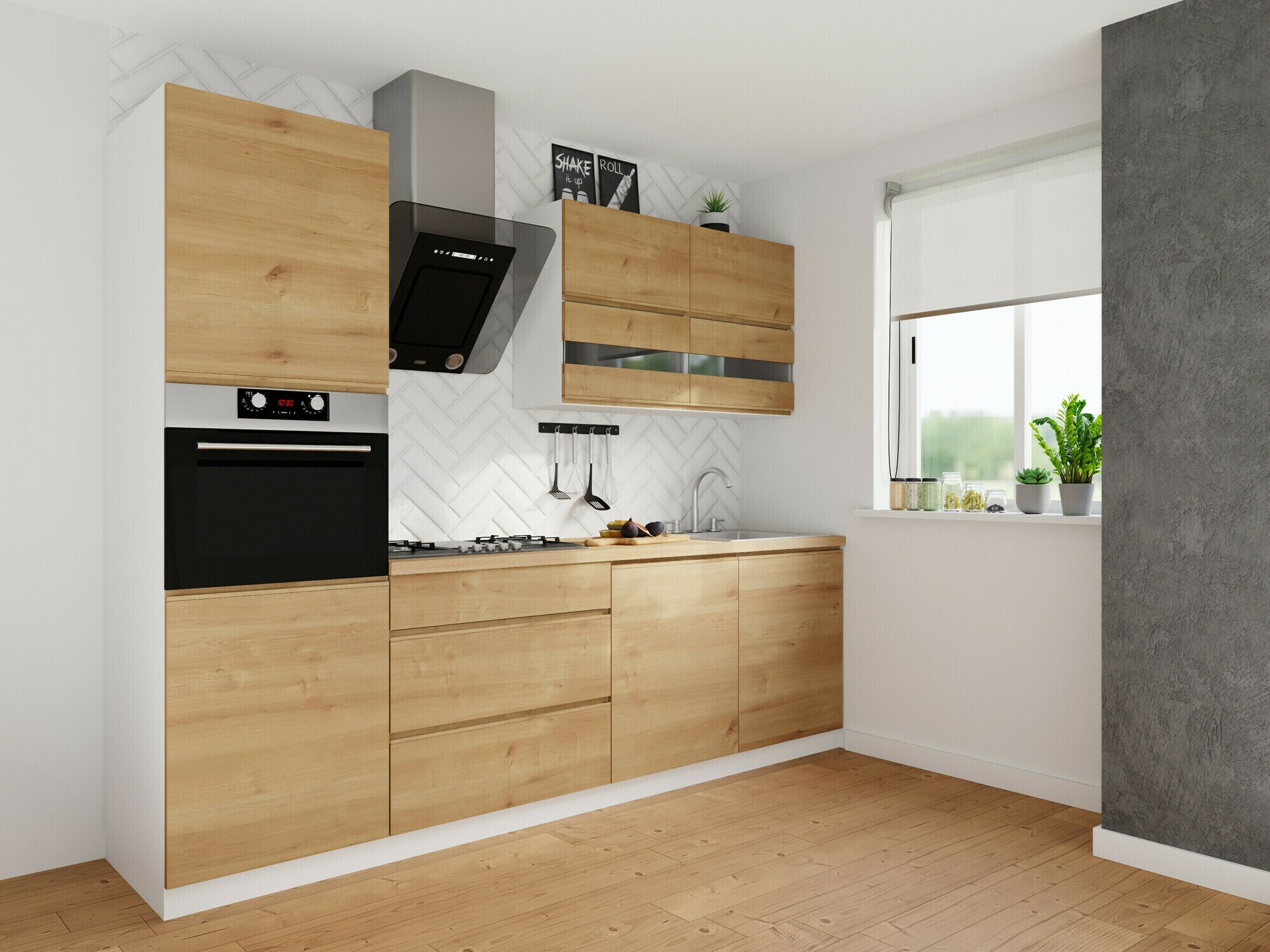 Moduļu piekarams skapis Soli Oak 148