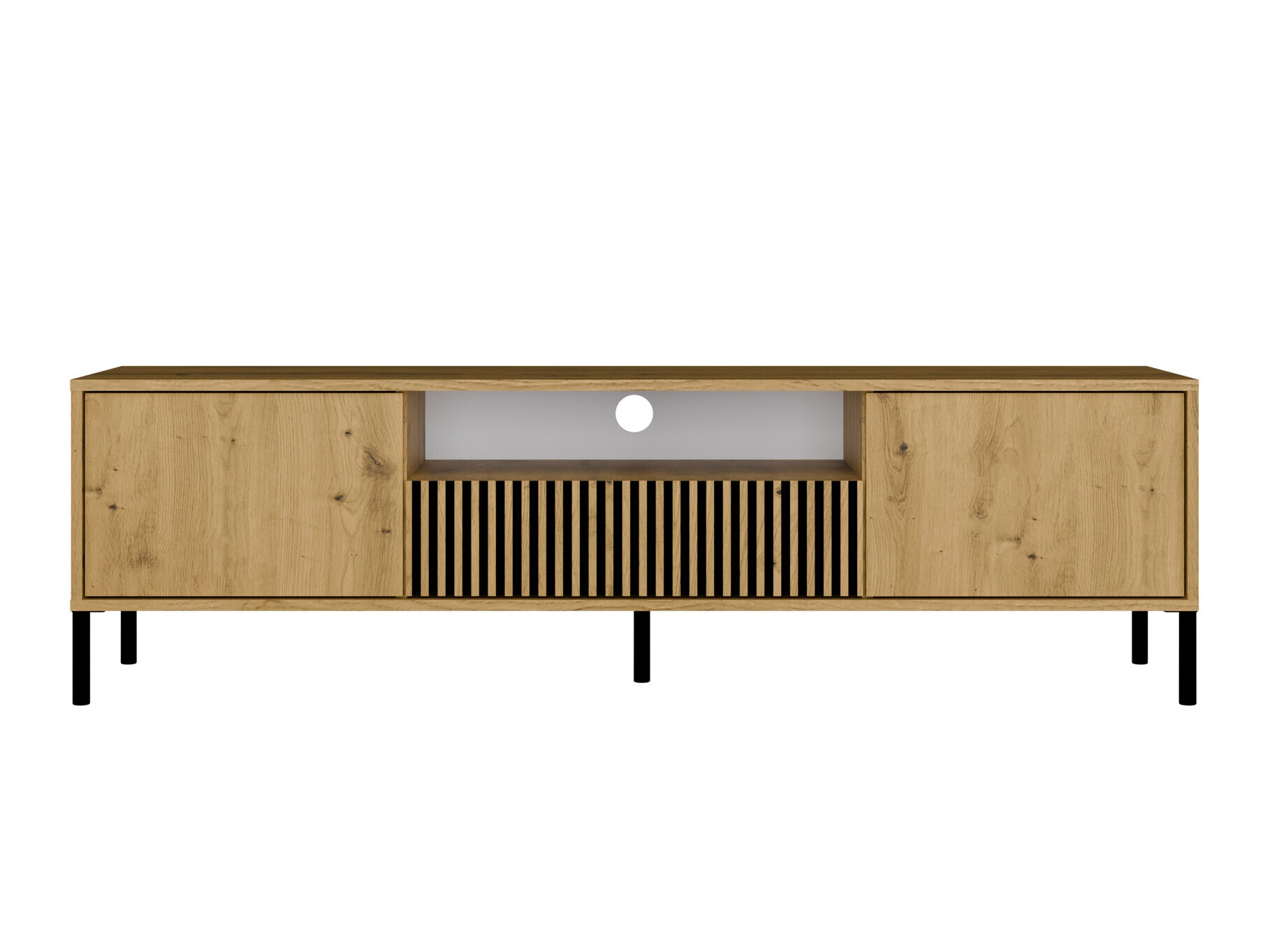 TV galds Orlsone 100 (Artisan ozols + Melns)