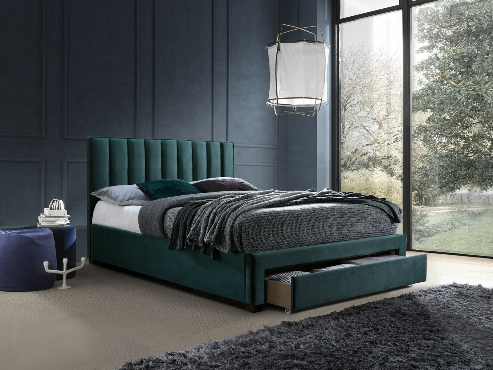 Кровать Houston 869 (Темно-зеленый)