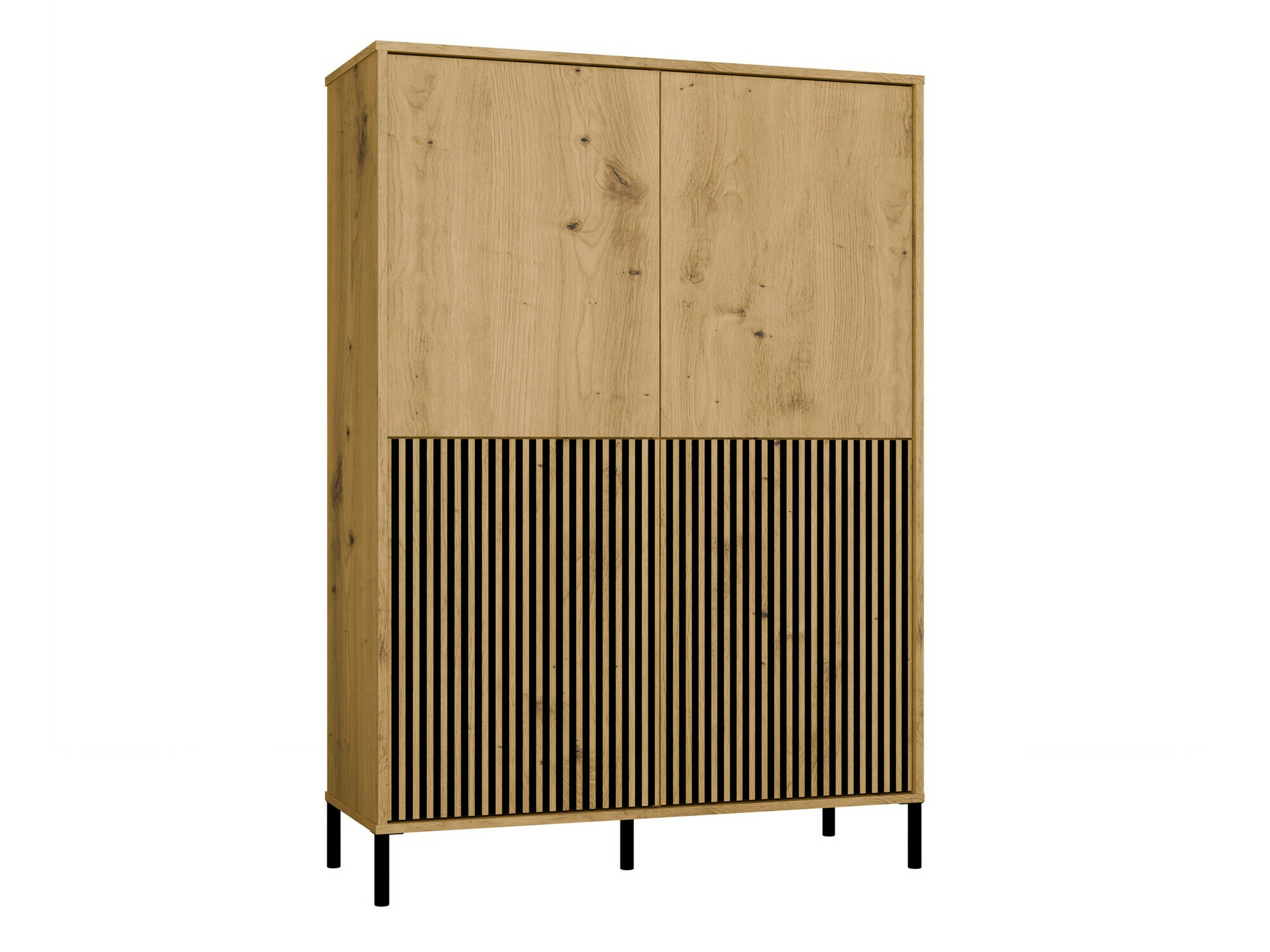 Стеллаж Orlsone 104 (Artisan дуб + Чёрный)